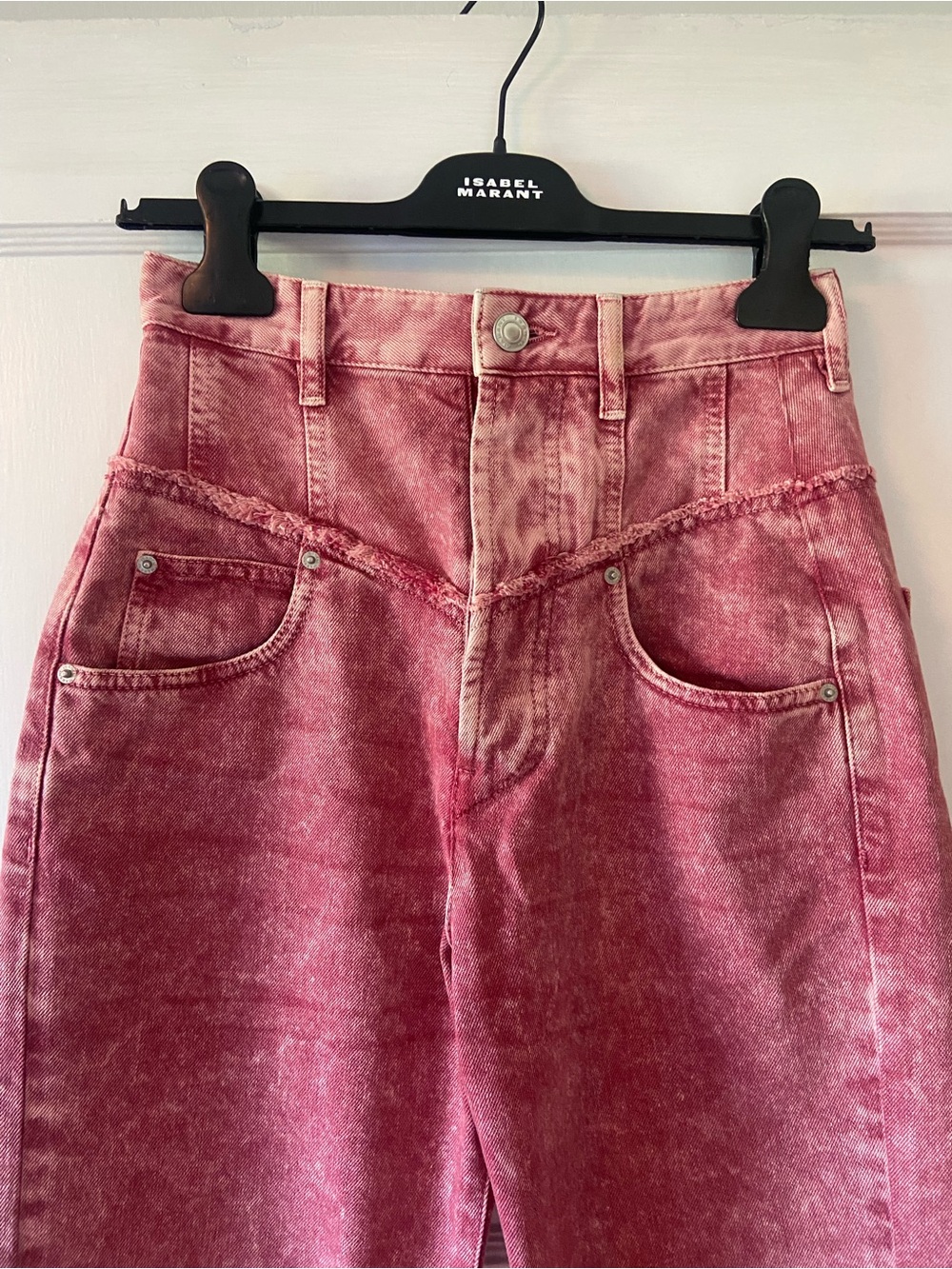 Isabel Marant Raspberry Straight Leg Jeans - Picture 2 of 8